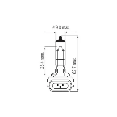 Bosma billampa PGJ13 HB27/50W 12.8V Bosma billampa PGJ13 HB27/50W 12.8V