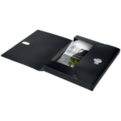 Leitz Recycle Boxmapp A4 PP svart Leitz Recycle Boxmapp A4 PP svart