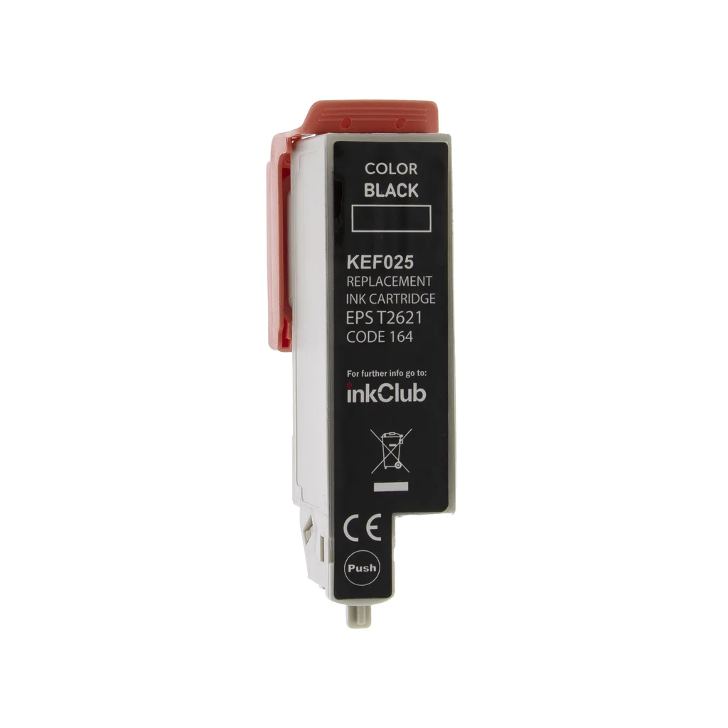 inkClub Bläckpatron, ersätter Epson 26XL, svart, 500 sidor KEF025 ersätter T2621
