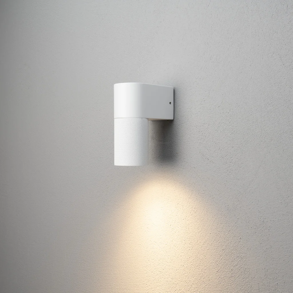 Temi Vägglampa ned LED Vit GU10 Klart glas