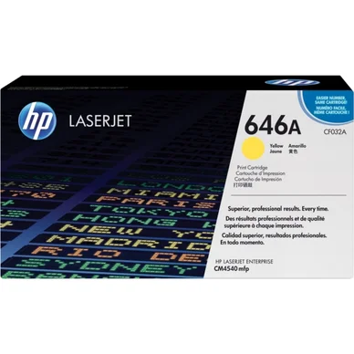 HP HP 646A Tonerkassette Gul CF032A Modsvarer: N/A billede
