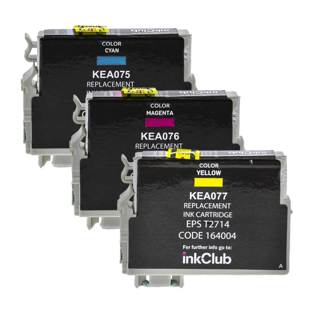 inkClub Multipack bläckpatroner - ersätter Epson 27 C/M/Y KEA07-3 ersätter T2705