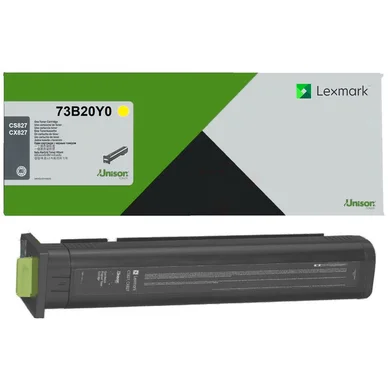 Lexmark CS827/CX827 toner gul (Return) 15k 73B20Y0 Modsvarer: N/A billede