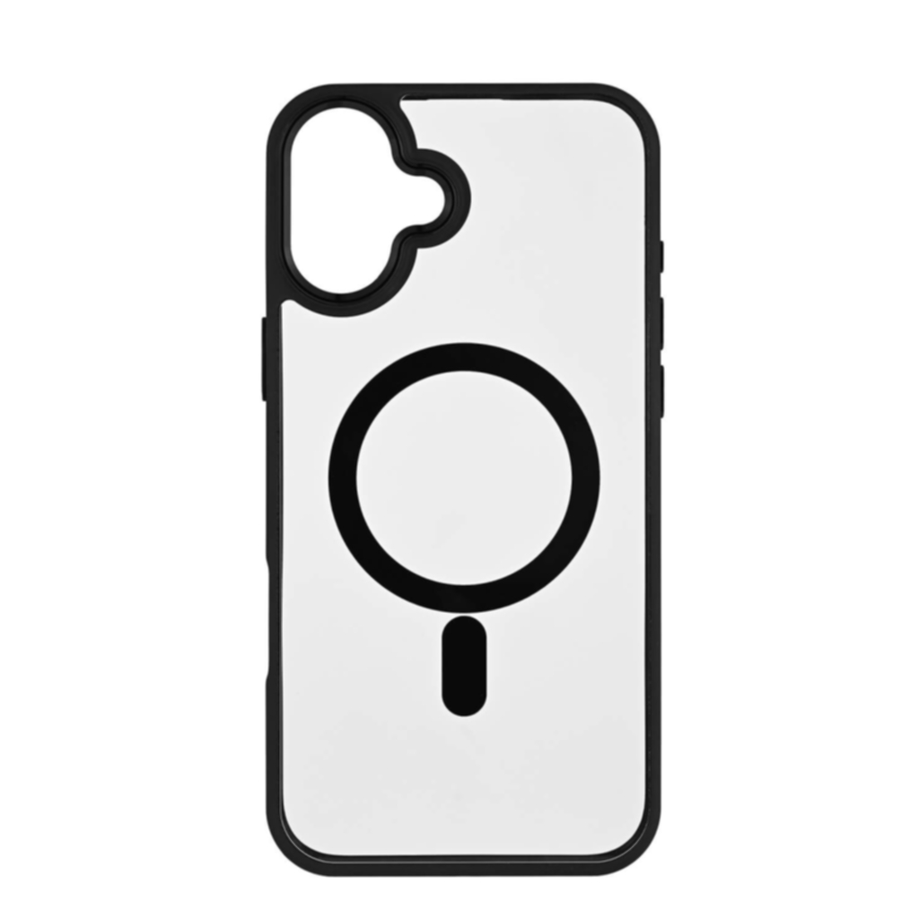Mobilskal Bumper MagSeries Black & Clear - iPhone 16 Plus
