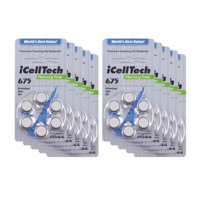 iCellTech alt iCellTech PR44/ZA675/DA675 10-p Hörapparatsbatteri