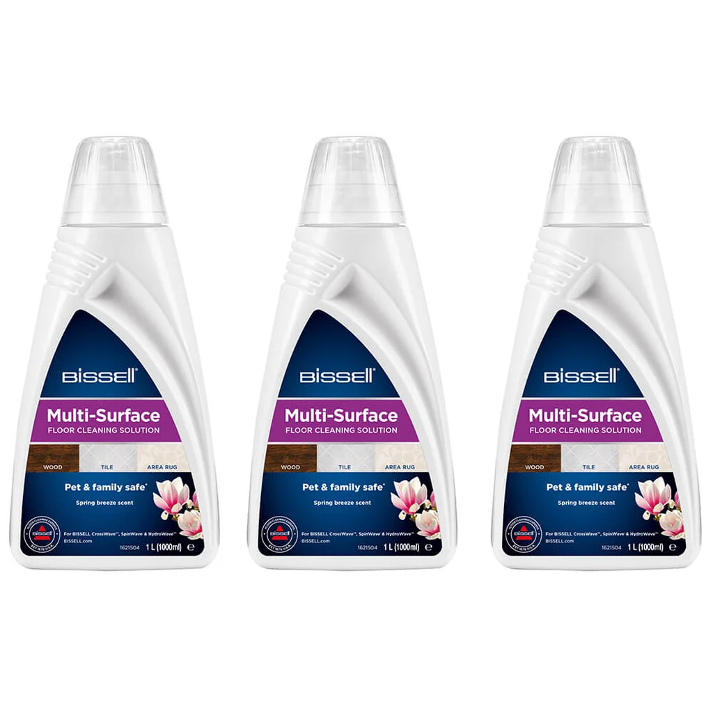 Bissell Multi-Surface Rengöringsmedel Golv 1L 3-pack