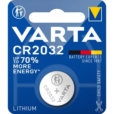 Varta Varta CR2032 Lithium Knapcelle batteri - 1 pk. 6032101401 Modsvarer: N/A