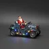Konstsmide Jultomte i bil, 11 LED 3xAA