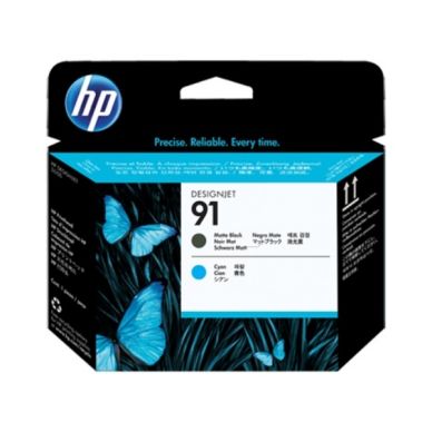 HP alt HP 91 Printhead matte black/cyan