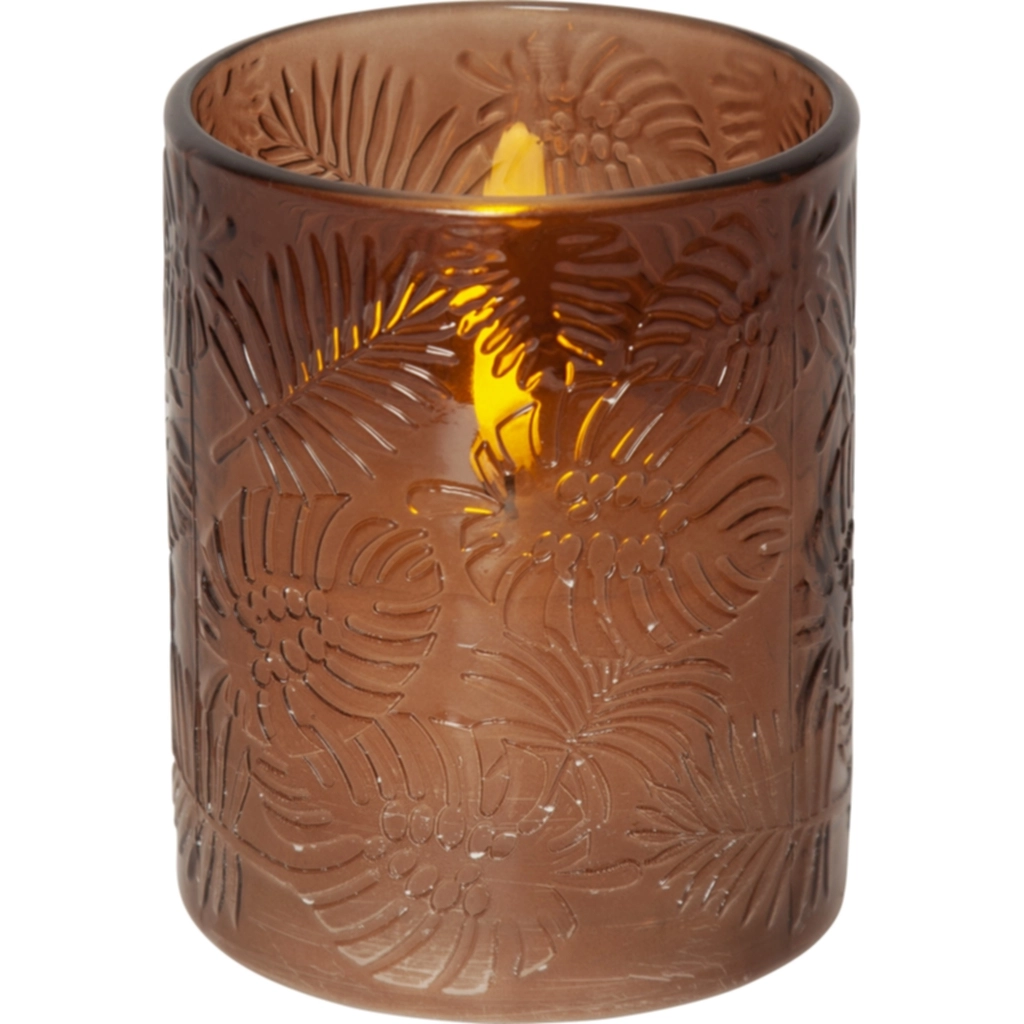 LED blockljus leaf 12,5cm