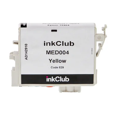 inkClub Blækpatron gul, erstatter Epson T0484 MED004 Modsvarer: T0484