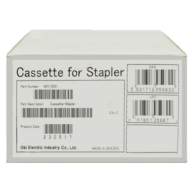 OKI Hæfteklammer, 3000 stkl. 45513301 Modsvarer: N/A billede