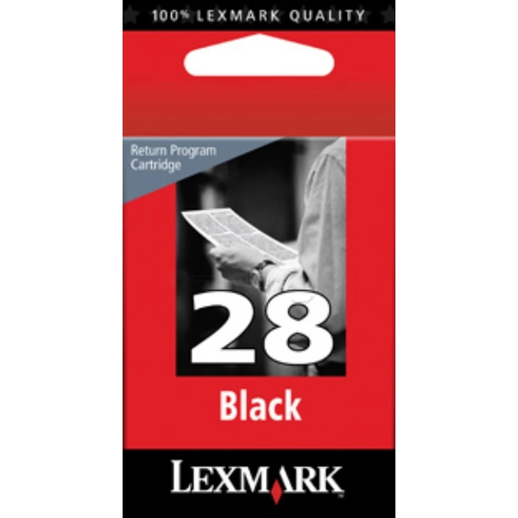 Lexmark 28 Bläckpatron svart
