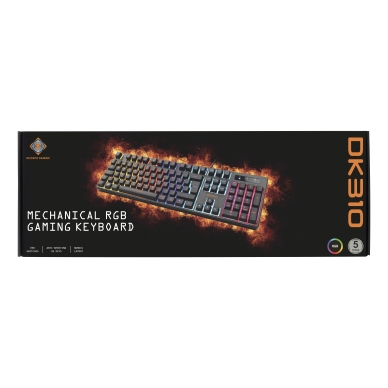 Deltaco DK310 Gamingtangentbord, RGB, USB, Nordic