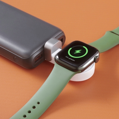 Hama Trådlös laddare för Apple Watch USB-C, Vit