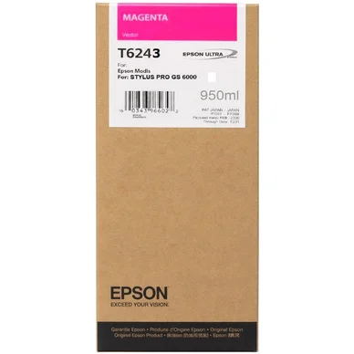 Epson Epson T6243 Blækpatron Magenta T624300 Modsvarer: N/A