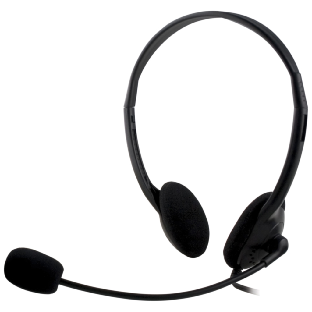 DELTACO DELTACO, headset med mikrofon og volumkontroll 2m kabel 6928858362009 Tilsvarer: N/A