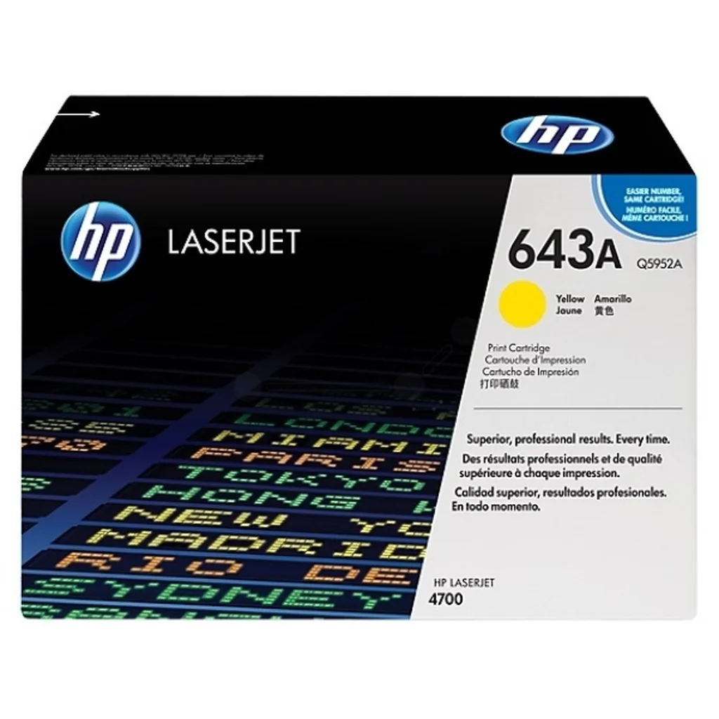 HP 643A Tonerkassett Gul