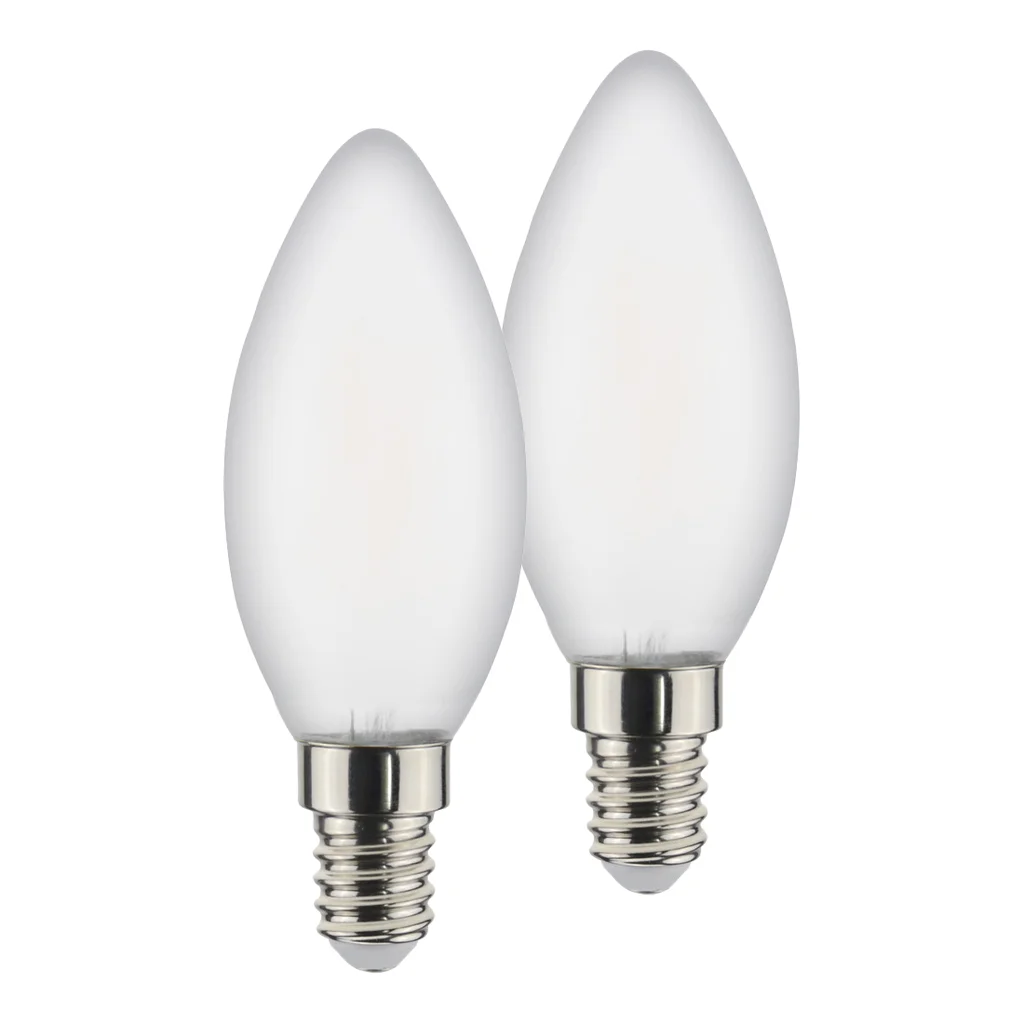 LED Kronlampa E14 5W 2700K 470 lumen 2-pack