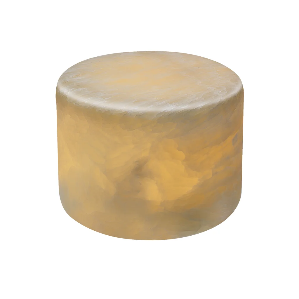 Marble L beige silk matt ljusdekoration marmor 80x60mm