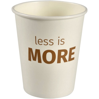 Pappersbägare Less Is More 24cl 50/fp