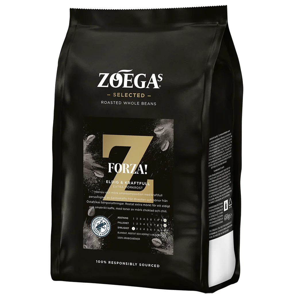 Zoegas Forza hela bönor 450 g