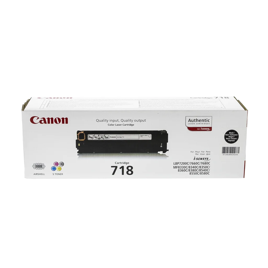 Canon 718BK Tonerkassett Svart