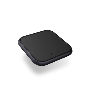 Single Trådlös QI Laddare + USB-A out 10W, 18W USB-C Svart