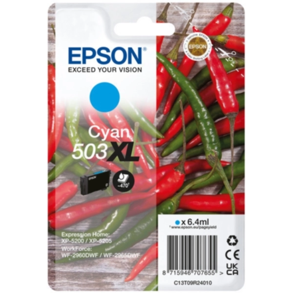 Epson Epson Blekkpatron cyan, 470 sider Blekk