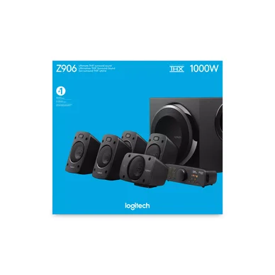 Logitech Z906 Loudspeakers, sort