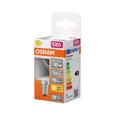 OSRAM LED Kugle 40 Klar 3,4W 827 E14 4099854468759 Modsvarer: N/A