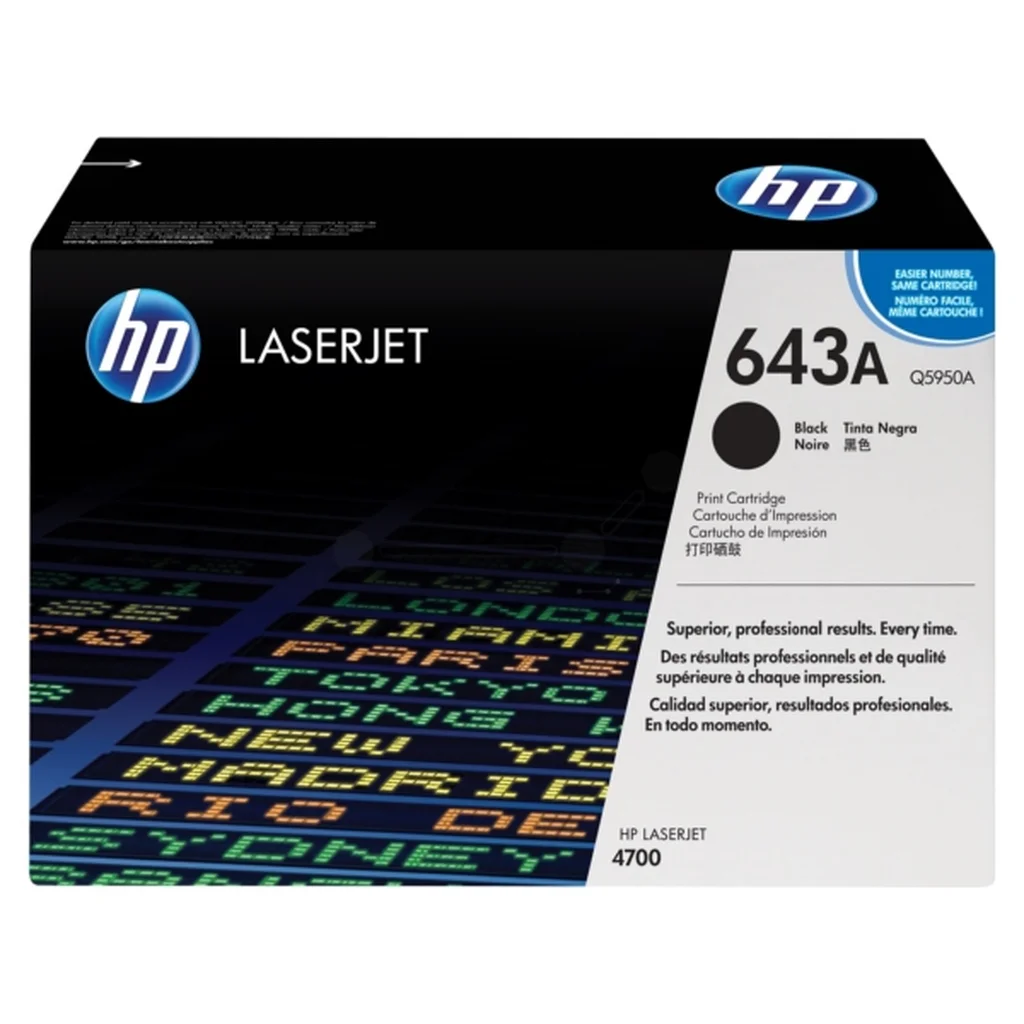 HP 643A Tonerkassett Svart