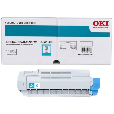 OKI OKI Tonerkassette Cyan 44318619 Modsvarer: N/A