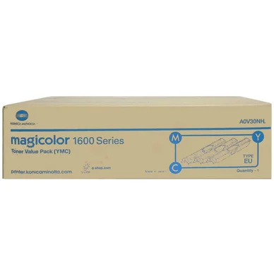 Konica Minolta Tonerkassette Rainbow-Kit (c,m,y), 2.500 sider A0V30NH Modsvarer: N/A