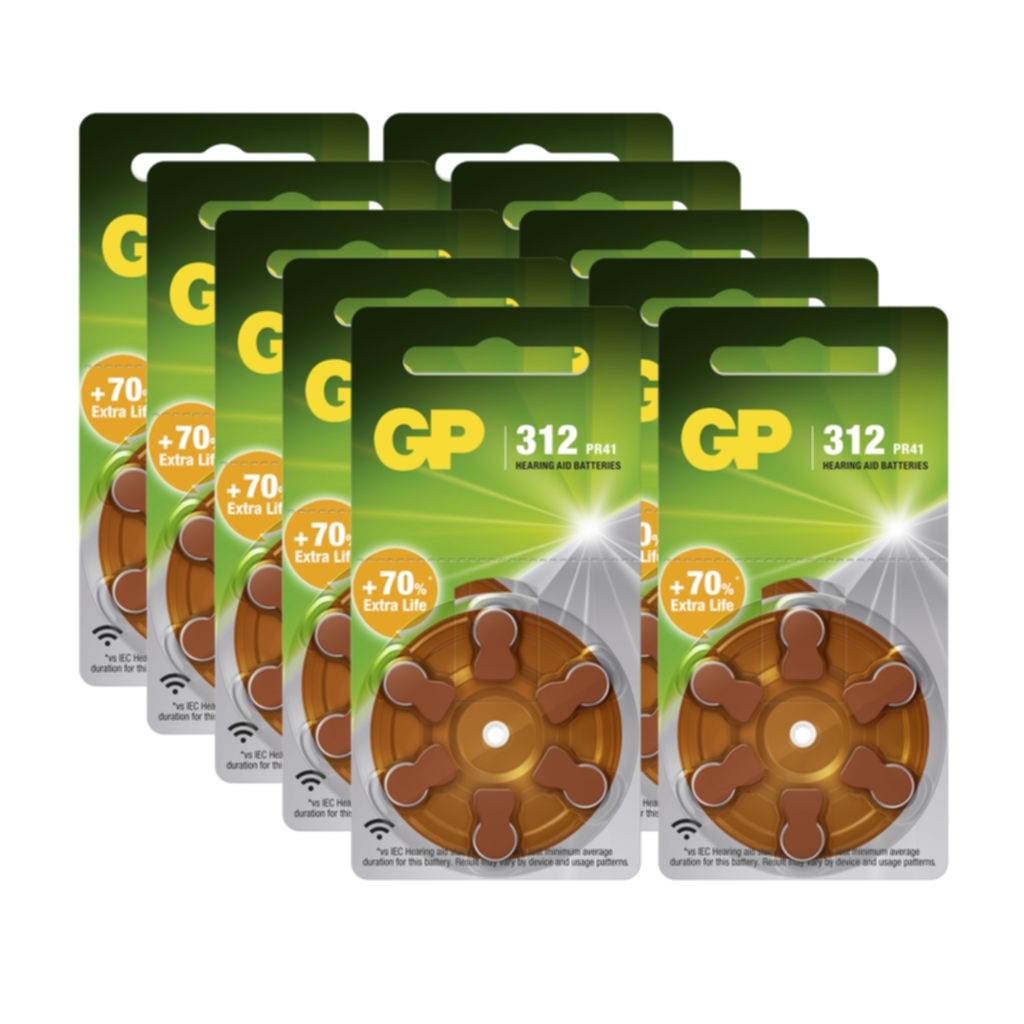 GP ZA 312-D6 / PR41, 10-pack