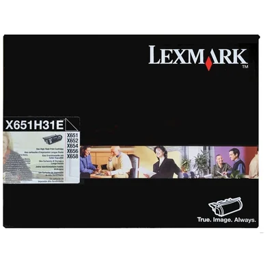 Lexmark Tonerkassette sort 25.000 sider X651H31E Modsvarer: N/A