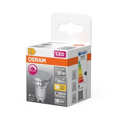 OSRAM LED PAR16 50 Himmennettävä 36° 3,7W 927 GU10 4099854457487 Vastaa: N/A