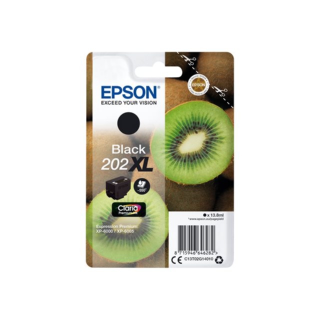Bilde av Epson Epson 202xl Blekkpatron Svart C13t02g14010 Tilsvarer: N/a