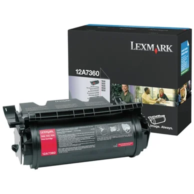 Lexmark Tonerkassette sort 5.000 sider 12A7360 Modsvarer: N/A billede