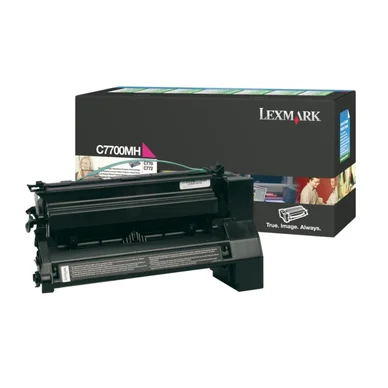 Lexmark Tonerkassette magenta 10.000 sider, høj kapacitet return C7700MH Modsvarer: N/A