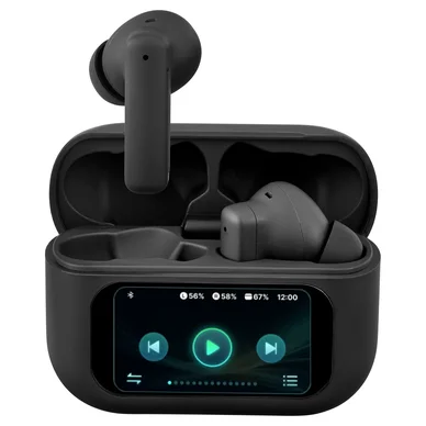 Streetz Streetz T600 TWS-høretelefoner med LCD, ANC og ENC, sort T600-BLK Modsvarer: N/A
