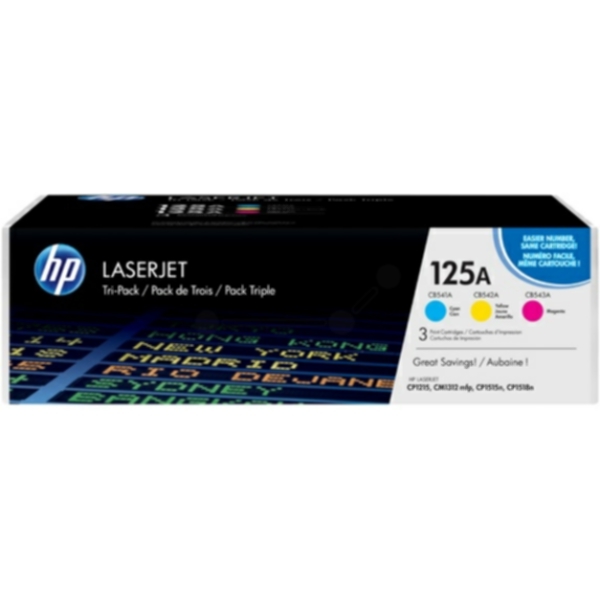 HP HP 125A Tonerkassett 3-pack C/M/Y CF373AM Tilsvarer: N/A