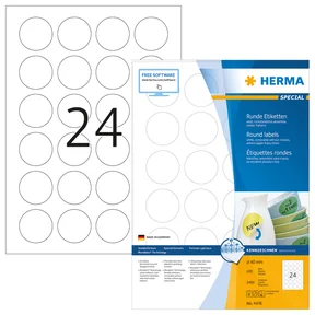 Etikett HERMA Movables A4 Ø40mm (100)