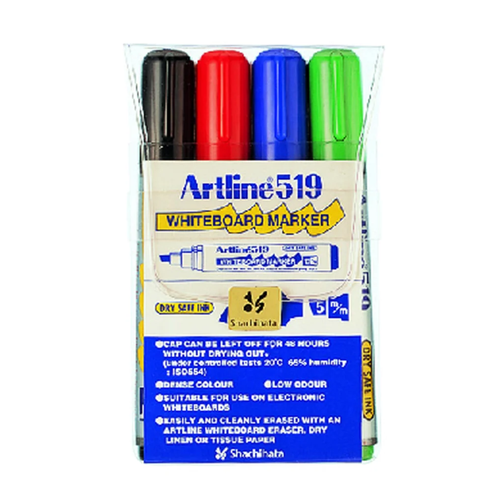 Whiteboardpenna Artline EK-519, 4-set