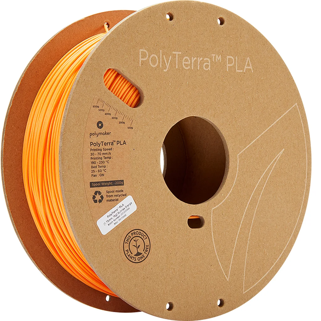 Polymaker PolyTerra PLA - Sunrise Orange - 1,75mm - 1kg