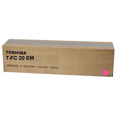 TOSHIBA TOSHIBA T-FC 20 EM Tonerkassette Magenta 6AJ00000068 Modsvarer: N/A billede