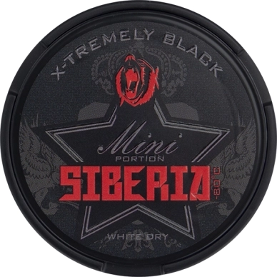 Siberia Snus alt Siberia X-Tremely Black Mini White Dry