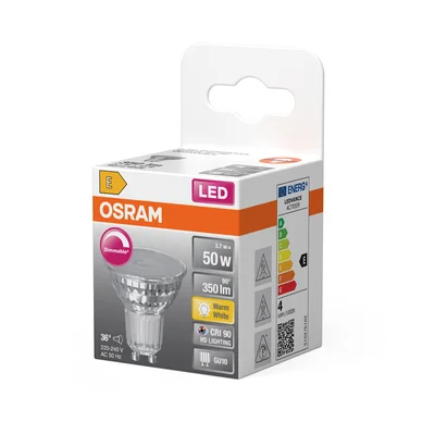 OSRAM LED PAR16 50 Dæmpbar 36° 3,7W 927 GU10 4099854457487 Modsvarer: N/A