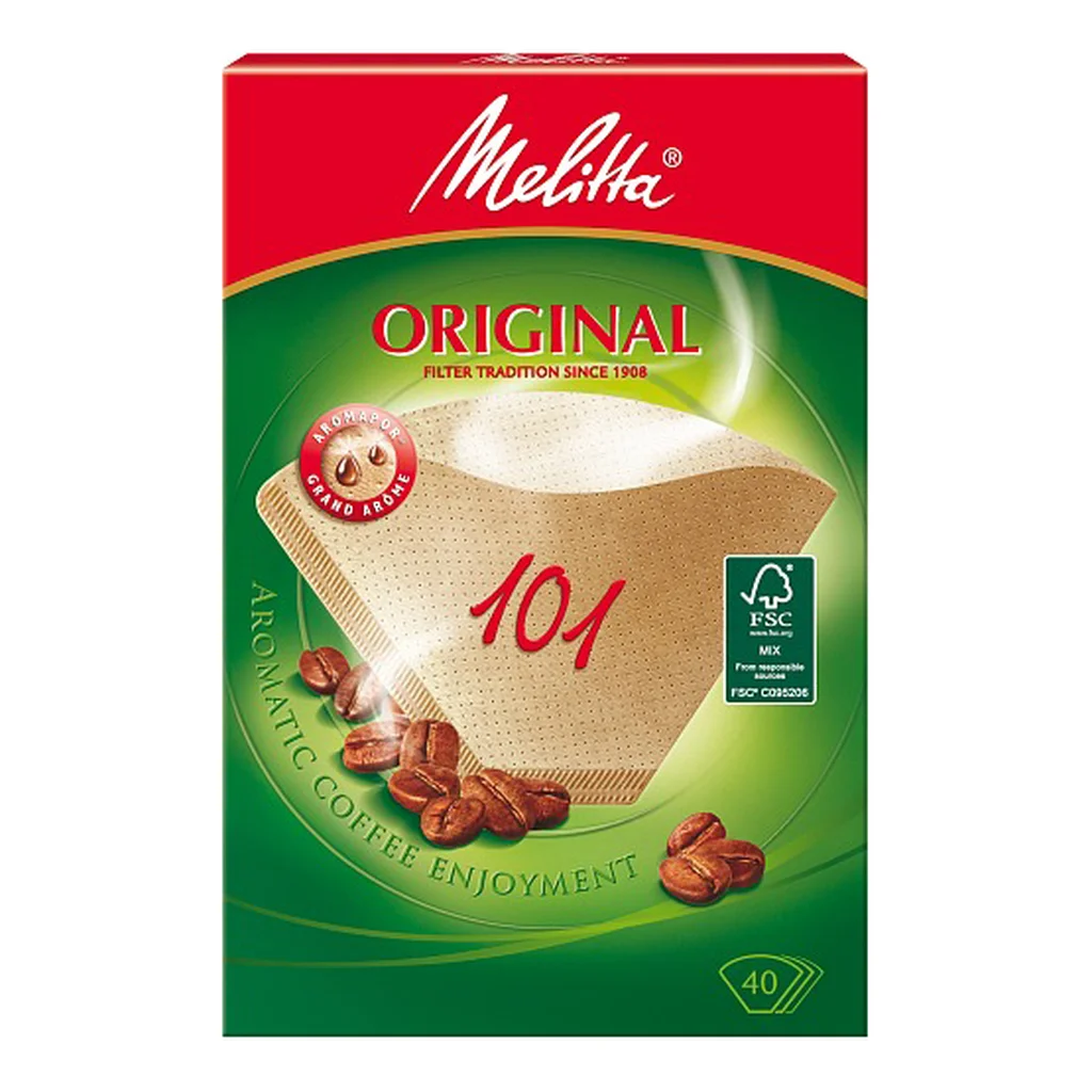 Melitta Kaffefilter 101 oblekta 40-pack