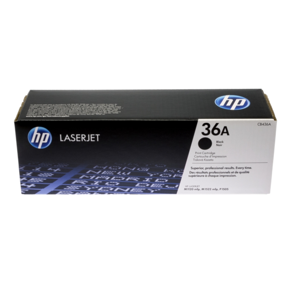 HP 36A / CB436A Black Toner - Laser toner Svart
